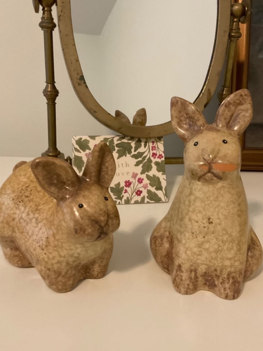 Vintage Bunnies Rabbits (Pair)